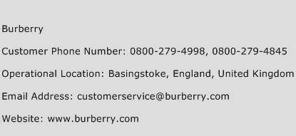 burberry customer service|burberry contact number.